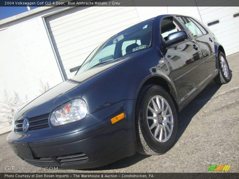 Blue Anthracite Metallic / Grey 2004 Volkswagen Golf GLS 4 Door