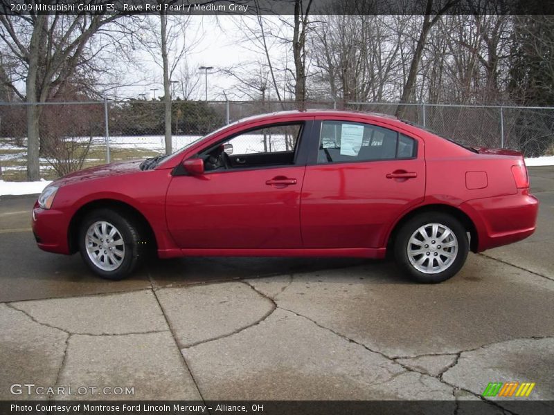 Rave Red Pearl / Medium Gray 2009 Mitsubishi Galant ES
