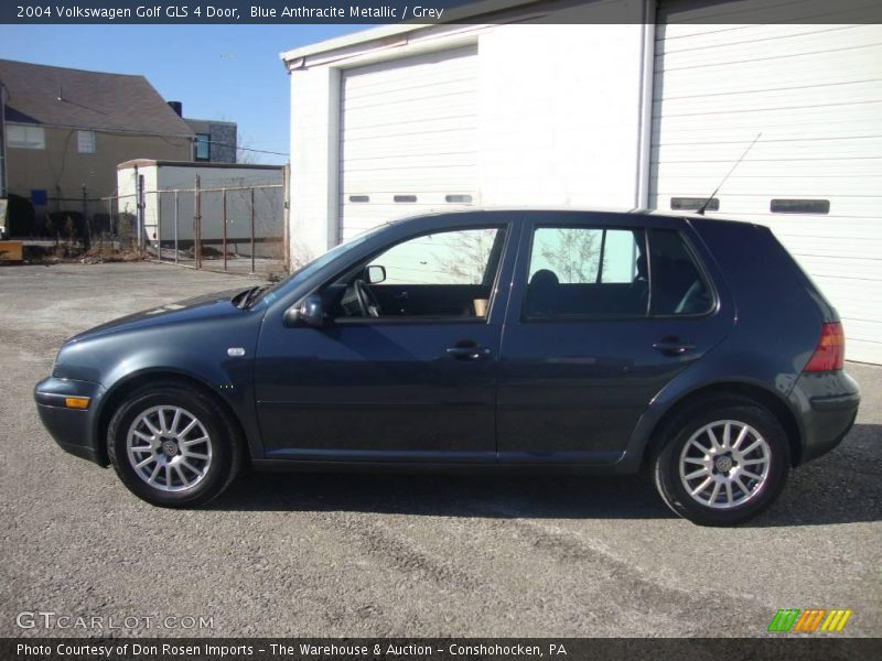 Blue Anthracite Metallic / Grey 2004 Volkswagen Golf GLS 4 Door
