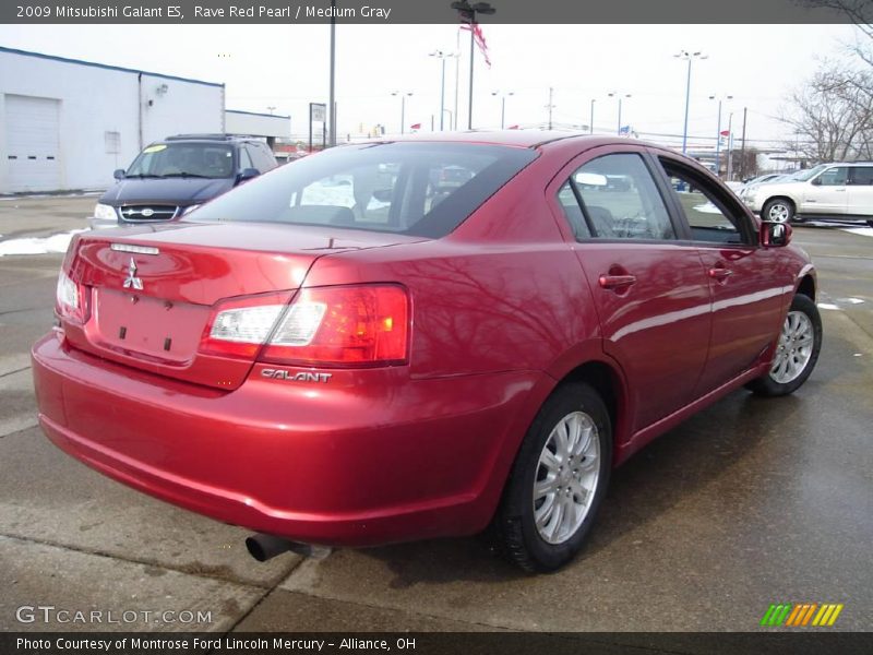 Rave Red Pearl / Medium Gray 2009 Mitsubishi Galant ES