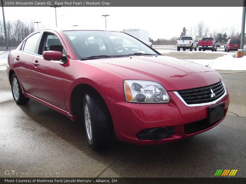 Rave Red Pearl / Medium Gray 2009 Mitsubishi Galant ES