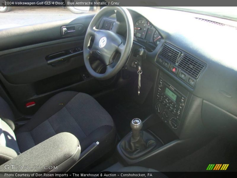 Blue Anthracite Metallic / Grey 2004 Volkswagen Golf GLS 4 Door