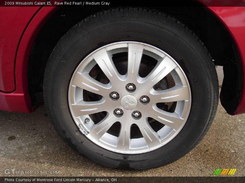 Rave Red Pearl / Medium Gray 2009 Mitsubishi Galant ES
