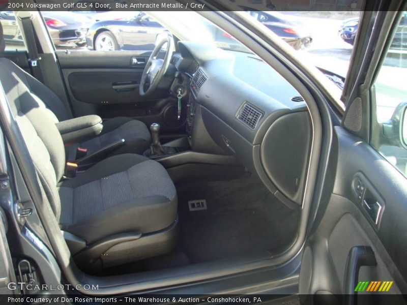 Blue Anthracite Metallic / Grey 2004 Volkswagen Golf GLS 4 Door