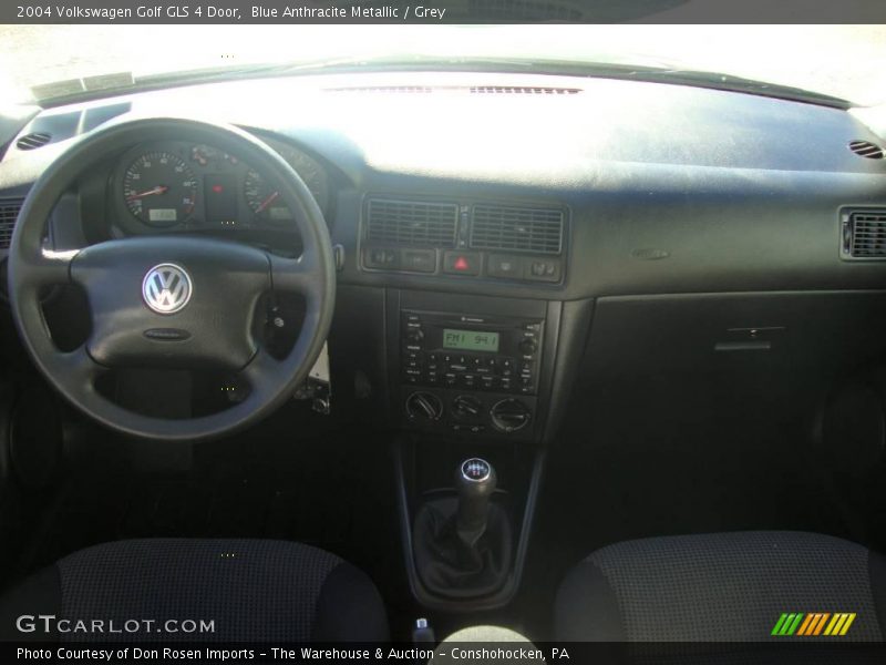 Blue Anthracite Metallic / Grey 2004 Volkswagen Golf GLS 4 Door