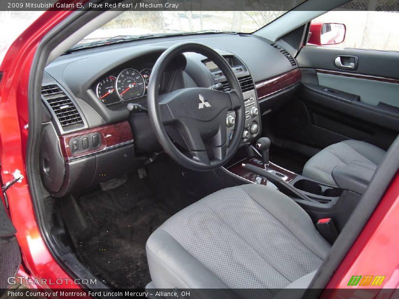 Rave Red Pearl / Medium Gray 2009 Mitsubishi Galant ES
