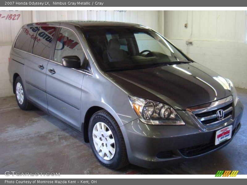 Nimbus Gray Metallic / Gray 2007 Honda Odyssey LX