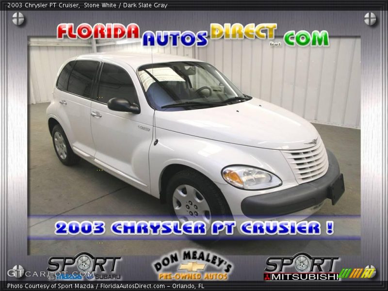 Stone White / Dark Slate Gray 2003 Chrysler PT Cruiser