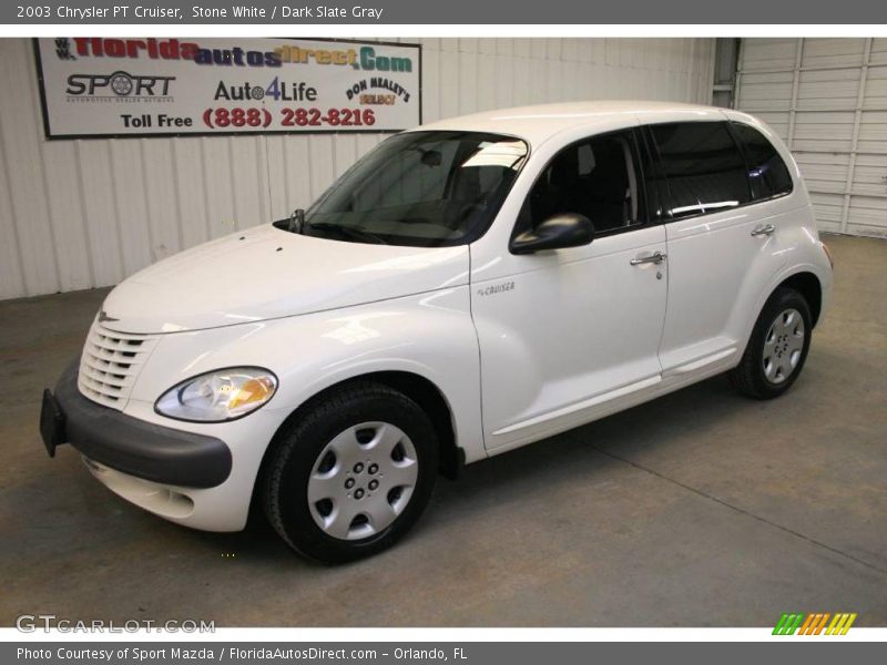 Stone White / Dark Slate Gray 2003 Chrysler PT Cruiser