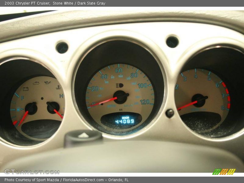 Stone White / Dark Slate Gray 2003 Chrysler PT Cruiser