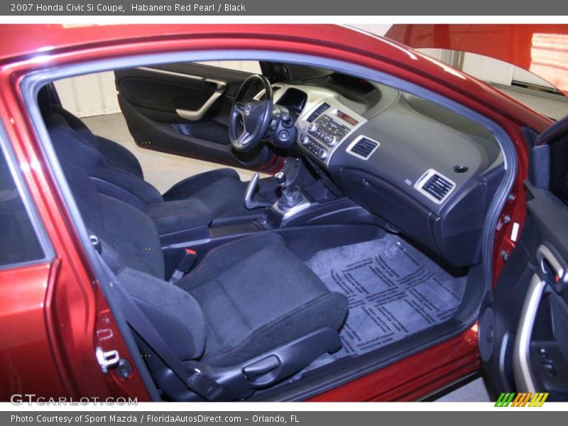Habanero Red Pearl / Black 2007 Honda Civic Si Coupe