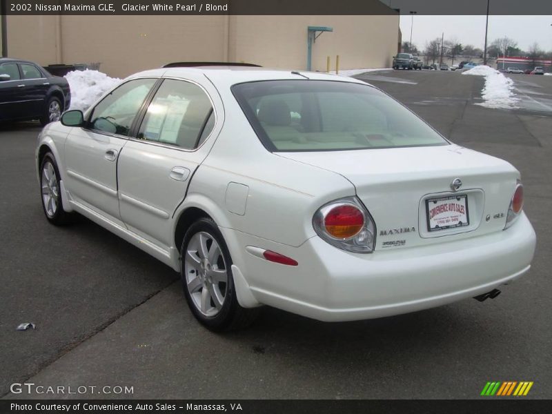 Glacier White Pearl / Blond 2002 Nissan Maxima GLE
