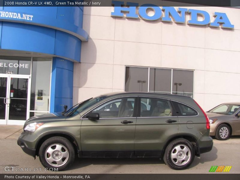 Green Tea Metallic / Ivory 2008 Honda CR-V LX 4WD
