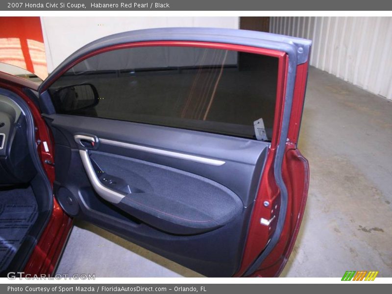 Habanero Red Pearl / Black 2007 Honda Civic Si Coupe