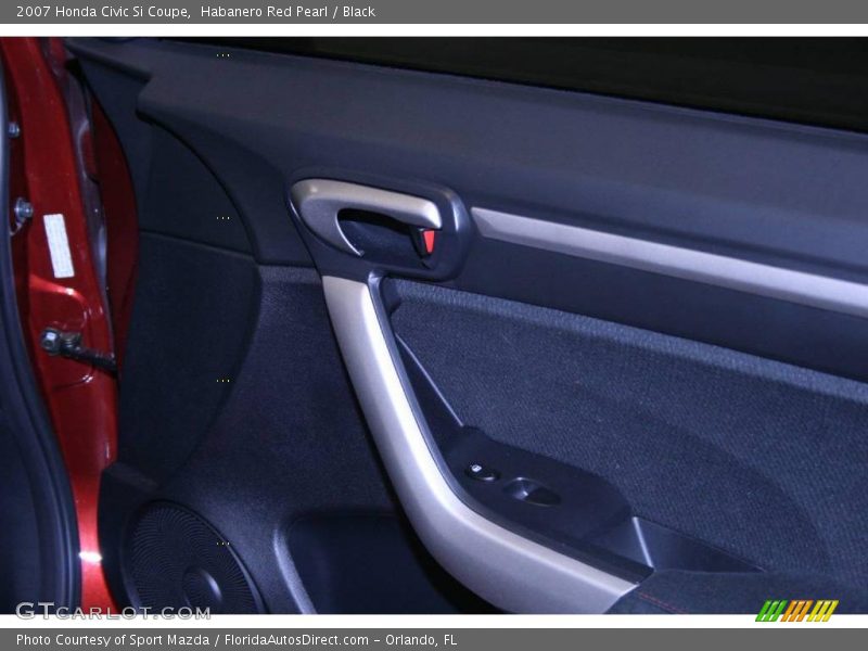 Habanero Red Pearl / Black 2007 Honda Civic Si Coupe