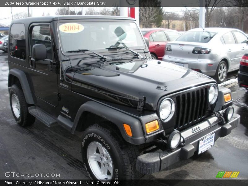 Black / Dark Slate Gray 2004 Jeep Wrangler Sport 4x4