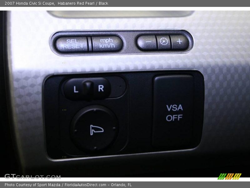 Habanero Red Pearl / Black 2007 Honda Civic Si Coupe