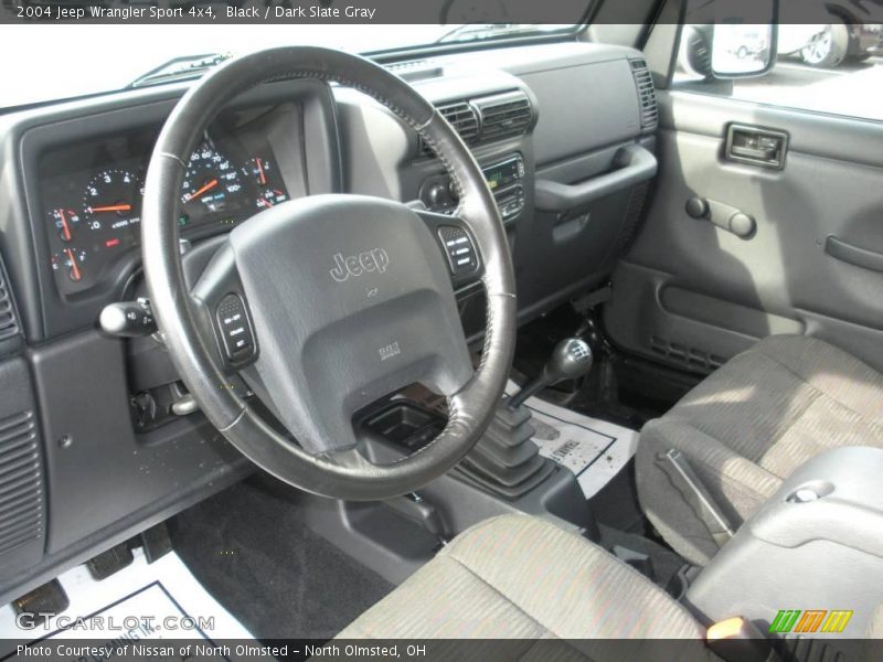 Black / Dark Slate Gray 2004 Jeep Wrangler Sport 4x4
