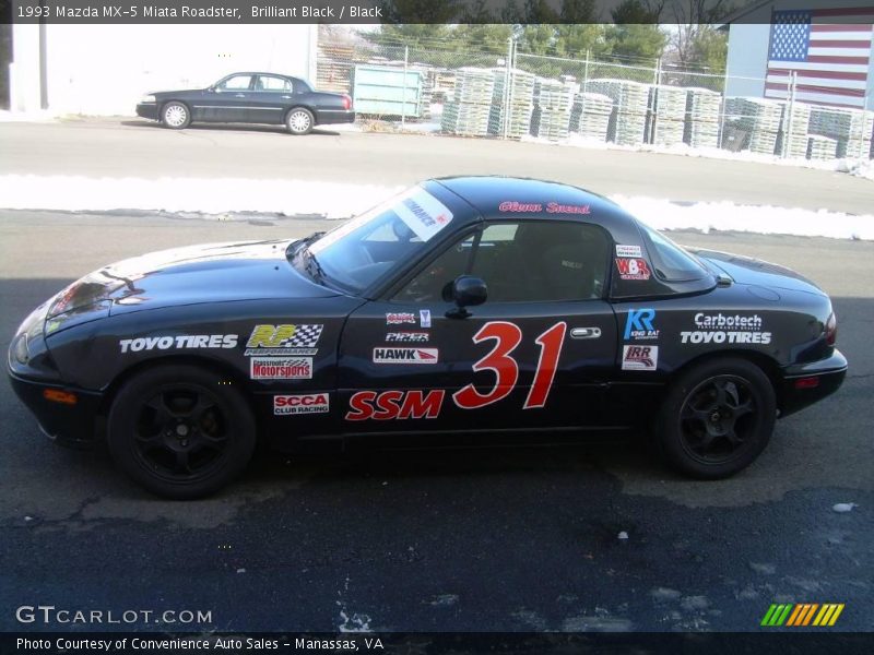 Brilliant Black / Black 1993 Mazda MX-5 Miata Roadster