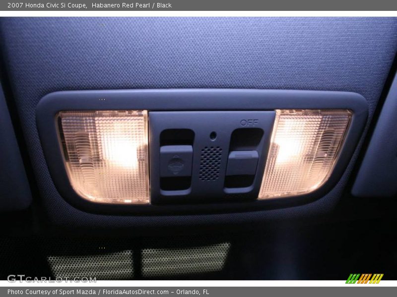 Habanero Red Pearl / Black 2007 Honda Civic Si Coupe