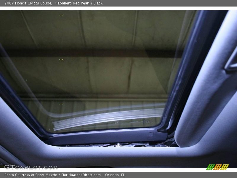 Habanero Red Pearl / Black 2007 Honda Civic Si Coupe
