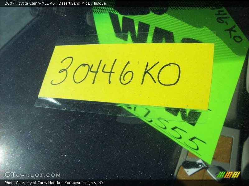 Desert Sand Mica / Bisque 2007 Toyota Camry XLE V6