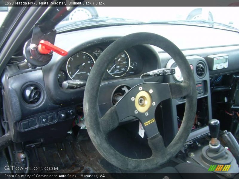 Brilliant Black / Black 1993 Mazda MX-5 Miata Roadster