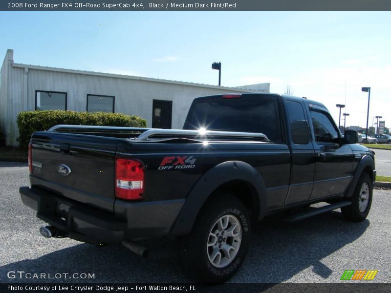Black / Medium Dark Flint/Red 2008 Ford Ranger FX4 Off-Road SuperCab 4x4