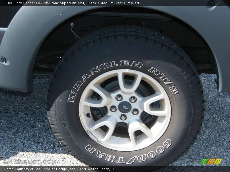 Black / Medium Dark Flint/Red 2008 Ford Ranger FX4 Off-Road SuperCab 4x4