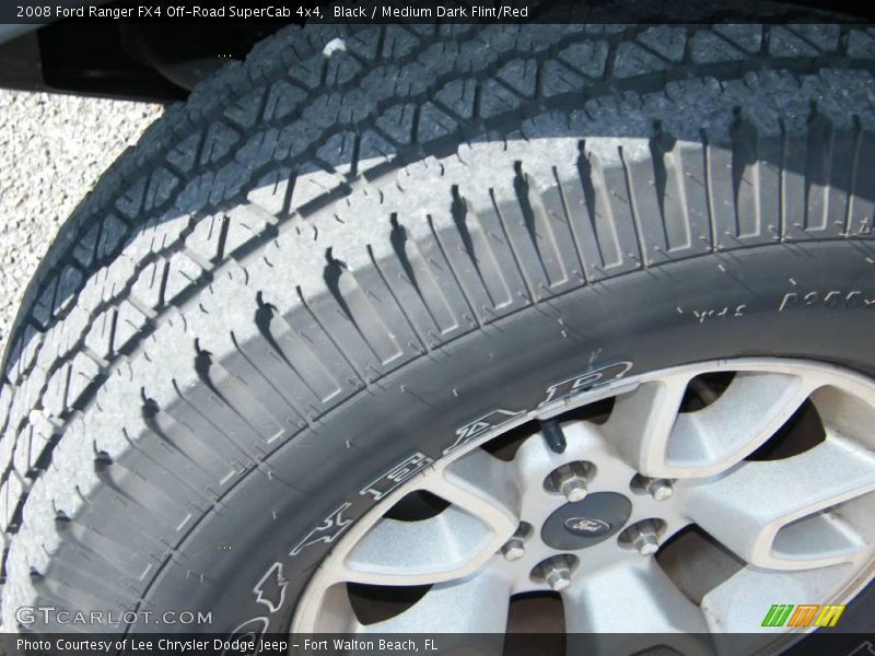 Black / Medium Dark Flint/Red 2008 Ford Ranger FX4 Off-Road SuperCab 4x4