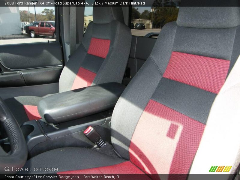 Black / Medium Dark Flint/Red 2008 Ford Ranger FX4 Off-Road SuperCab 4x4