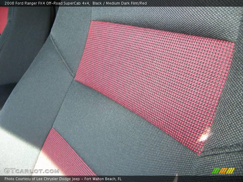 Black / Medium Dark Flint/Red 2008 Ford Ranger FX4 Off-Road SuperCab 4x4