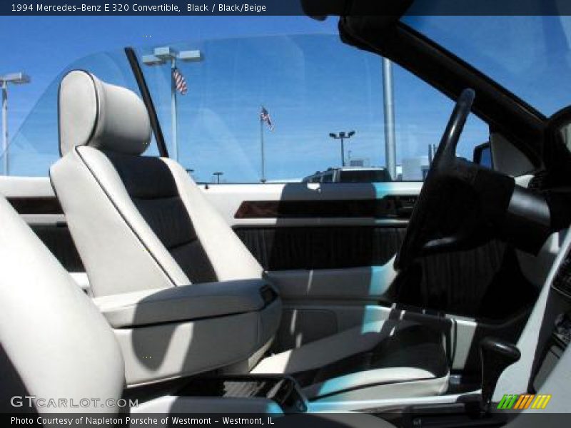 Black / Black/Beige 1994 Mercedes-Benz E 320 Convertible