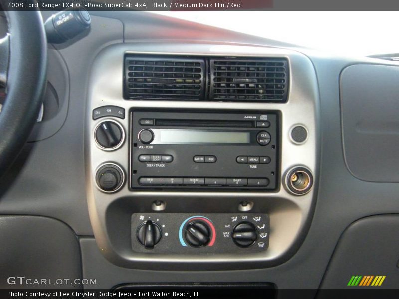 Black / Medium Dark Flint/Red 2008 Ford Ranger FX4 Off-Road SuperCab 4x4