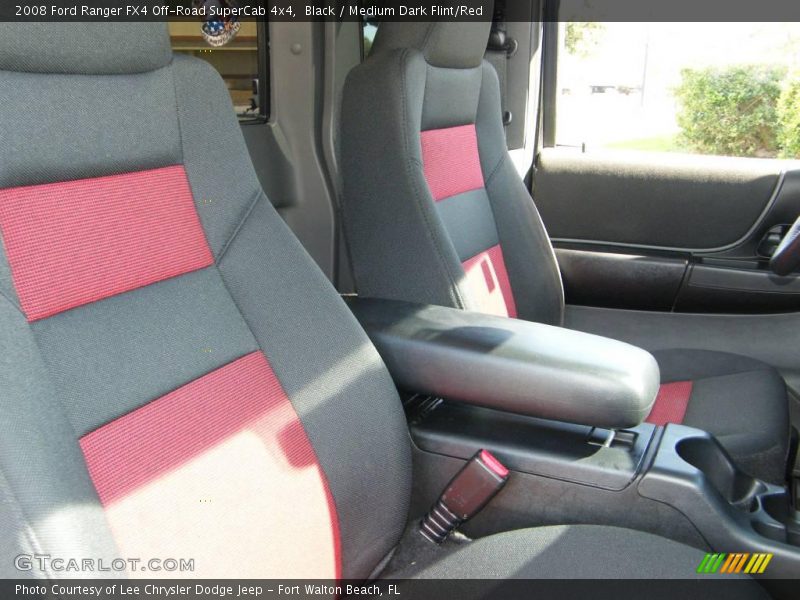 Black / Medium Dark Flint/Red 2008 Ford Ranger FX4 Off-Road SuperCab 4x4