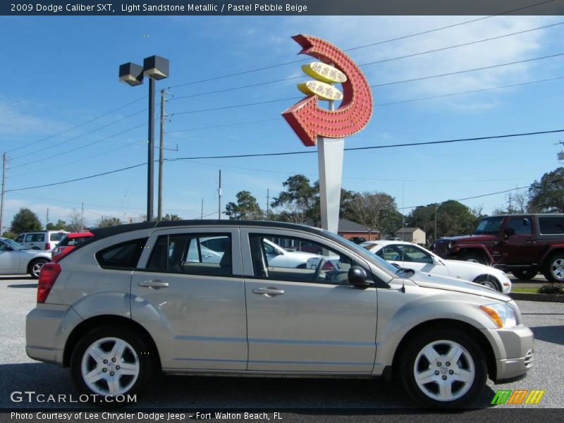 Light Sandstone Metallic / Pastel Pebble Beige 2009 Dodge Caliber SXT