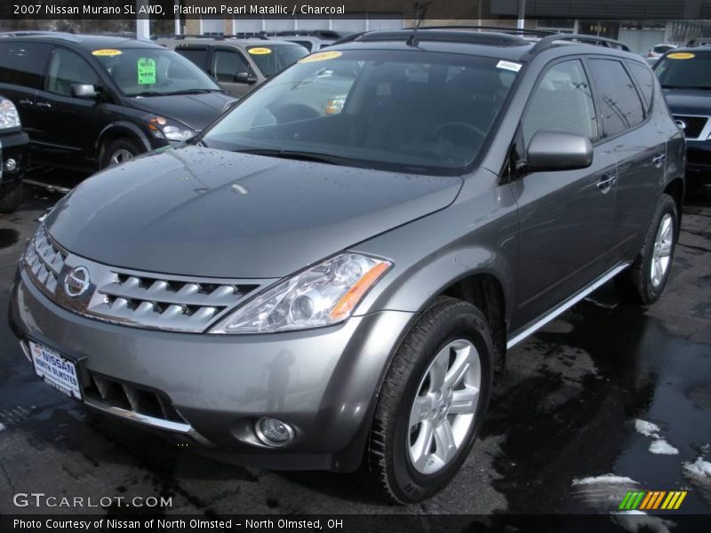 Platinum Pearl Matallic / Charcoal 2007 Nissan Murano SL AWD