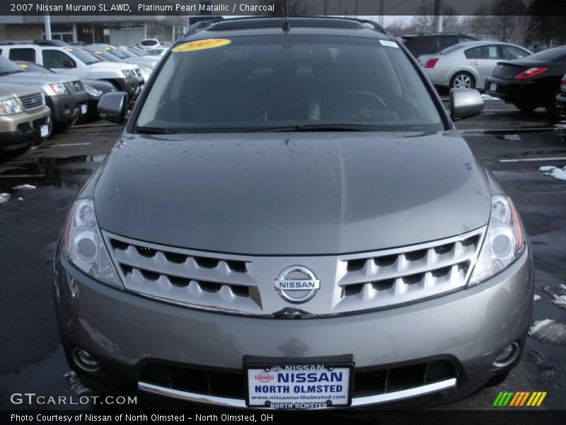 Platinum Pearl Matallic / Charcoal 2007 Nissan Murano SL AWD