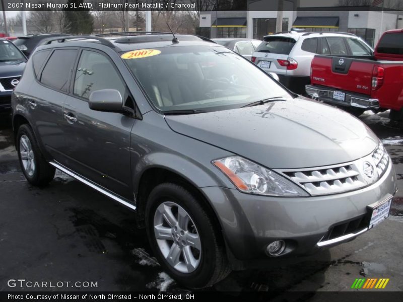 Platinum Pearl Matallic / Charcoal 2007 Nissan Murano SL AWD