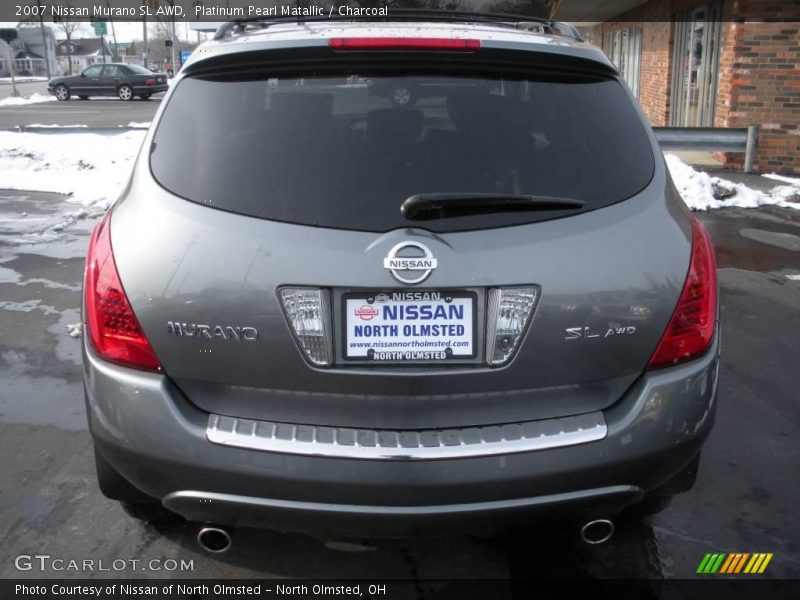 Platinum Pearl Matallic / Charcoal 2007 Nissan Murano SL AWD