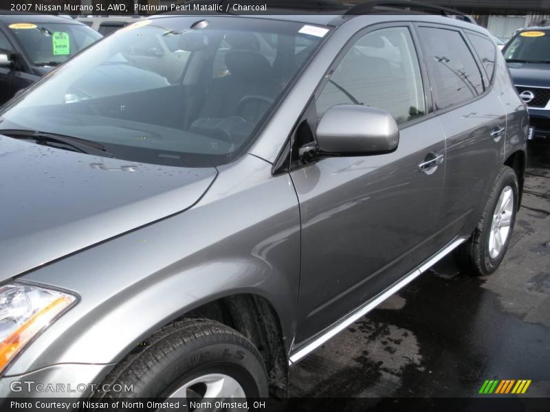 Platinum Pearl Matallic / Charcoal 2007 Nissan Murano SL AWD
