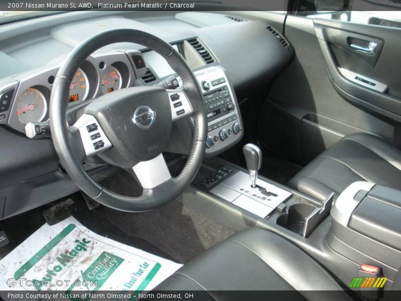Platinum Pearl Matallic / Charcoal 2007 Nissan Murano SL AWD