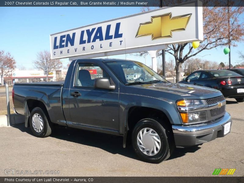 Blue Granite Metallic / Medium Pewter 2007 Chevrolet Colorado LS Regular Cab