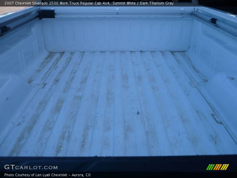 Summit White / Dark Titanium Gray 2007 Chevrolet Silverado 1500 Work Truck Regular Cab 4x4