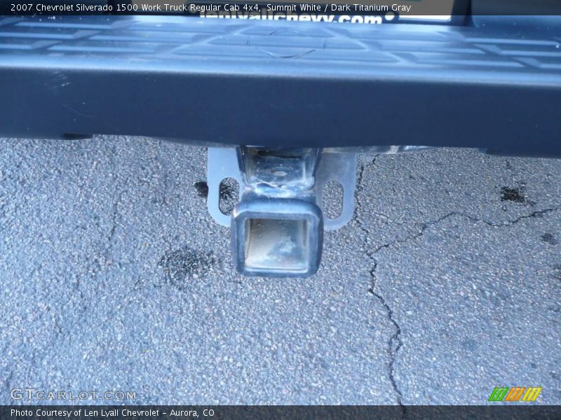 Summit White / Dark Titanium Gray 2007 Chevrolet Silverado 1500 Work Truck Regular Cab 4x4
