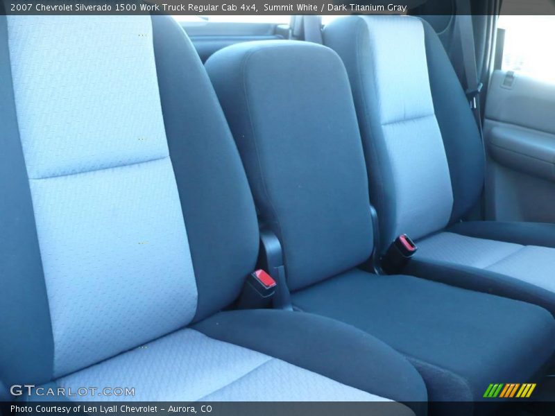 Summit White / Dark Titanium Gray 2007 Chevrolet Silverado 1500 Work Truck Regular Cab 4x4