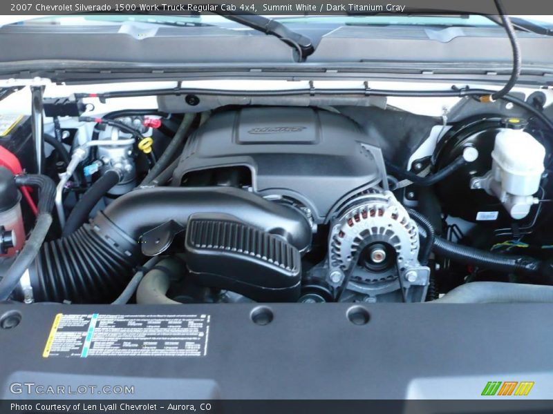 Summit White / Dark Titanium Gray 2007 Chevrolet Silverado 1500 Work Truck Regular Cab 4x4