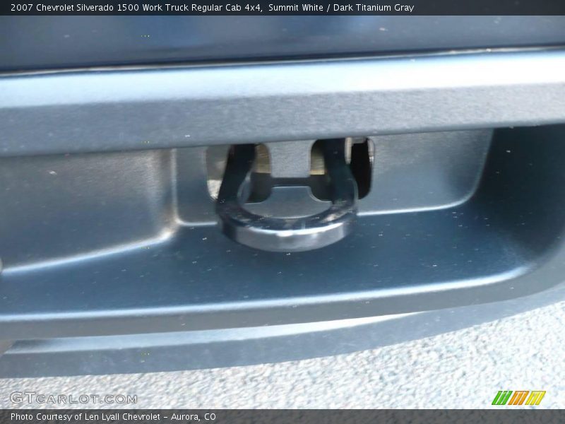 Summit White / Dark Titanium Gray 2007 Chevrolet Silverado 1500 Work Truck Regular Cab 4x4