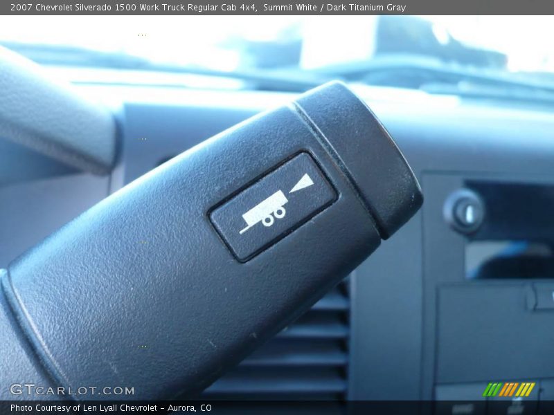 Summit White / Dark Titanium Gray 2007 Chevrolet Silverado 1500 Work Truck Regular Cab 4x4