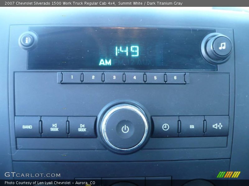 Summit White / Dark Titanium Gray 2007 Chevrolet Silverado 1500 Work Truck Regular Cab 4x4